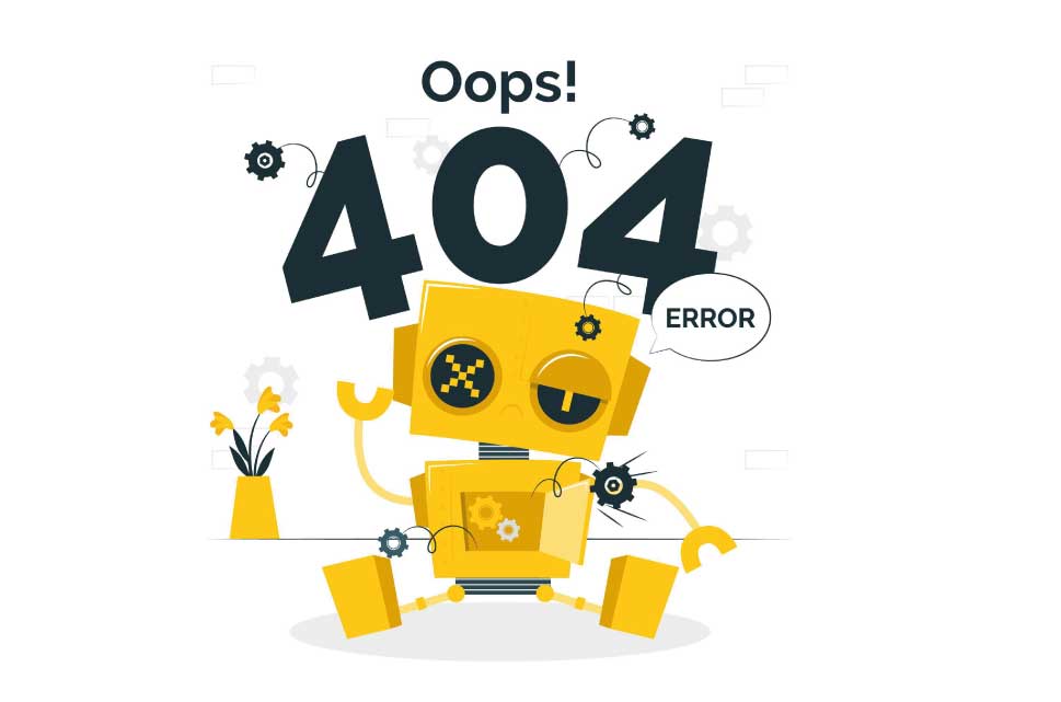 página de error 404